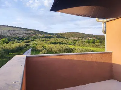 Pogled na planine ili pogled na planine iz vikendica