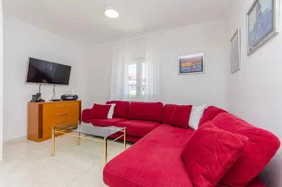 TV i/ili zabavni centar u objektu Apartment Oblutak
