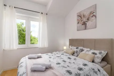 Krevet ili kreveti u jedinici u objektu Divine Apartment Drnis - 