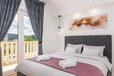 Krevet ili kreveti u jedinici u objektu Divine Apartment Drnis - 