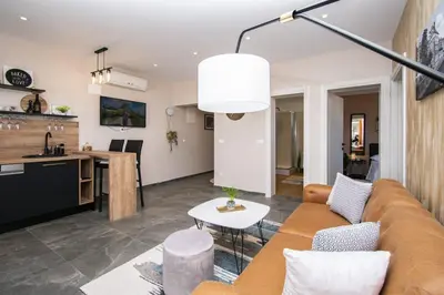 TV i/ili zabavni centar u objektu Apartments Diora and Silver