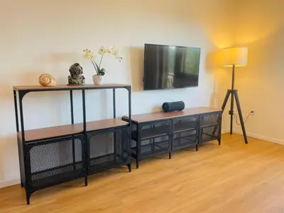 TV i/ili zabavni centar u objektu Apartment Happy
