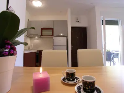 Kuhinja ili čajna kuhinja u objektu Apartments Marina