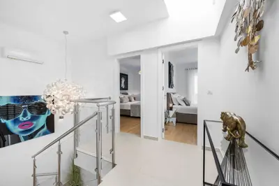 Krevet ili kreveti u jedinici u objektu Adriatic Paradise Villa