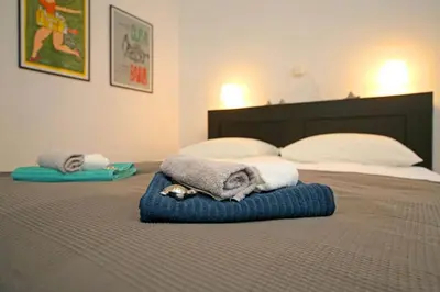 Krevet ili kreveti u jedinici u objektu Central Plaza Residence Šibenik