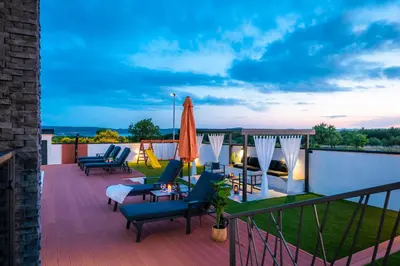 Balkon ili terasa u objektu Villa Luna Luxury apartment