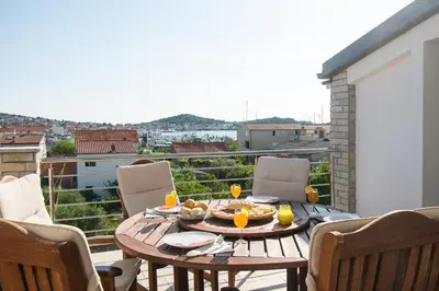 Balkon ili terasa u objektu Apartment Villa Zlatna