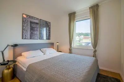 Krevet ili kreveti u jedinici u objektu Villa Tramontana apartment 1