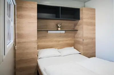 Krevet ili kreveti u jedinici u objektu Mobile House Pirovac Kamp Kerido