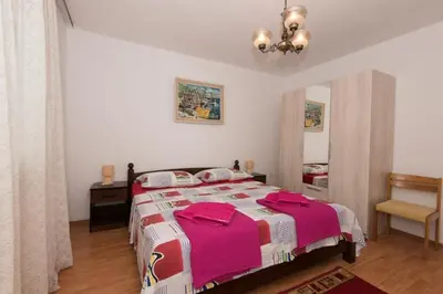 Krevet ili kreveti u jedinici u objektu Apartment in Stupin Celine with sea view, terrace, air conditioning WiFi 5149-2