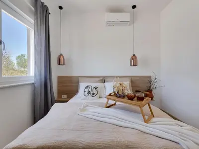 Krevet ili kreveti u jedinici u objektu Modern villa with private pool