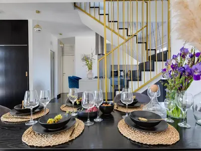 Pića u objektu Modern villa with private pool