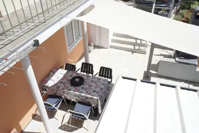 Balkon ili terasa u objektu Apartmani Skledar