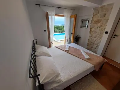 Krevet ili kreveti u jedinici u objektu Olive Garden House Šibenik