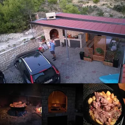 Oprema za roštilj dostupna gostima apartmana