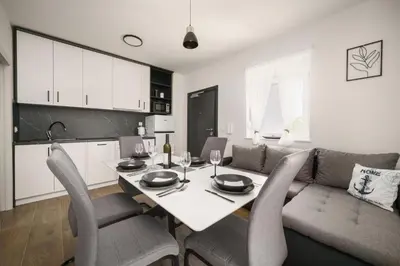 Kuhinja ili čajna kuhinja u objektu Apartment Stefanio