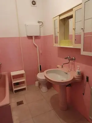 Kupaonica u objektu Apartment in Brodarica with balcony, air conditioning, WiFi 5185-2