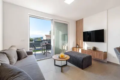 TV i/ili zabavni centar u objektu Luxury Apartments Velic Brodarica