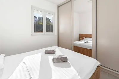 Krevet ili kreveti u jedinici u objektu Luxury Apartments Velic Brodarica