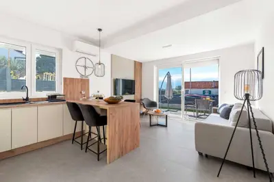 TV i/ili zabavni centar u objektu Luxury Apartments Velic Brodarica