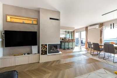 TV i/ili zabavni centar u objektu Luxury Apartment Tisa