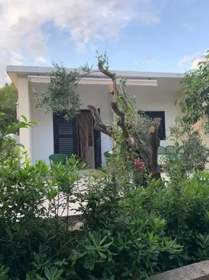 Vrt u objektu Whole house Ariela, 20m to the beach, has a barbecue, 2 terraces