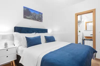 Krevet ili kreveti u jedinici u objektu Panoramic apartment Malis