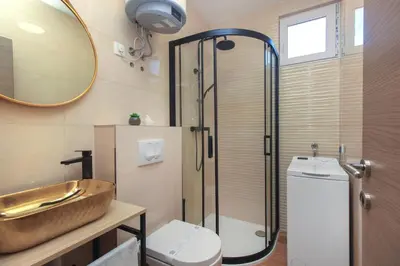 Kupaonica u objektu Panoramic apartment Malis