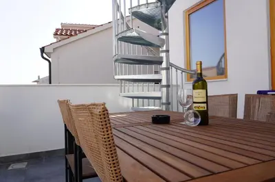 Balkon ili terasa u objektu Fjaka Apartments & Rooms