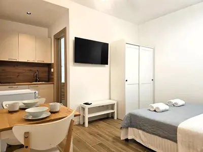 Krevet ili kreveti u jedinici u objektu Apartments Miamare