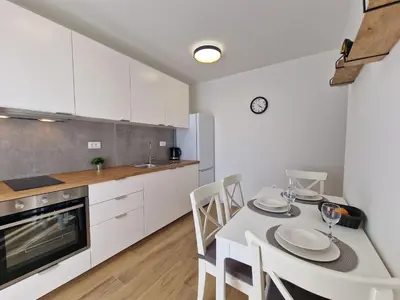 Kuhinja ili čajna kuhinja u objektu Apartments Miamare