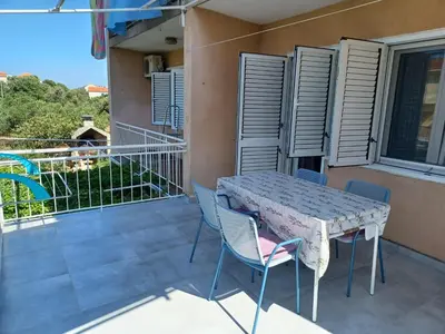 Balkon ili terasa u objektu Apartmani Rameša