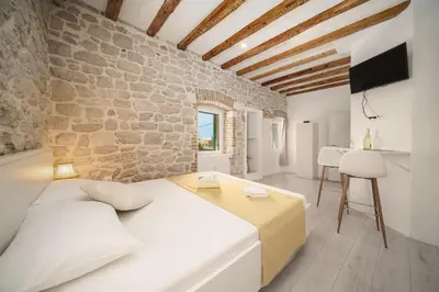 Krevet ili kreveti u jedinici u objektu Šibenik Style Suites