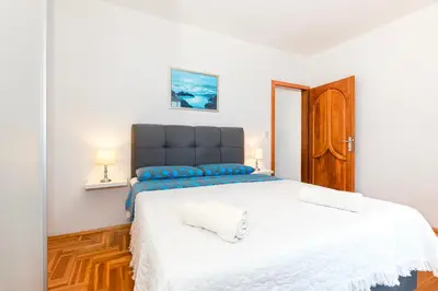 Krevet ili kreveti u jedinici u objektu Apartments Plavi Biser