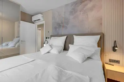 Krevet ili kreveti u jedinici u objektu Villa 8 eight with 2 Pools - Vodice Srima