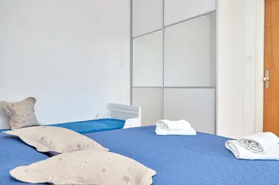 Krevet ili kreveti u jedinici u objektu Apartmani Marta i Franka