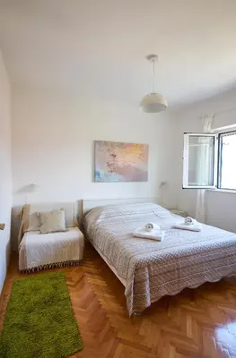 Krevet ili kreveti u jedinici u objektu Apartmani Marta i Franka