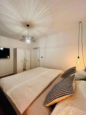 Krevet ili kreveti u jedinici u objektu Apartments Jabuka