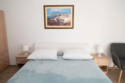 Krevet ili kreveti u jedinici u objektu Apartments Matic Vodice