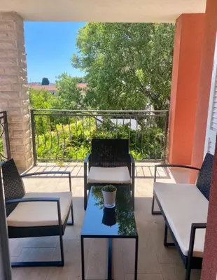 Balkon ili terasa u objektu Red Shell
