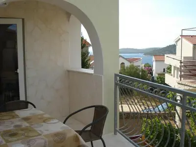 Balkon ili terasa u objektu Holiday apartment in Razanj with sea view, terrace, air conditioning, WiFi 4773-2