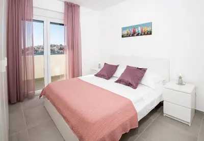Krevet ili kreveti u jedinici u objektu Villa Rogoznica