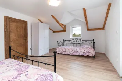 Krevet ili kreveti u jedinici u objektu Villa Emanuel in Ljubitovica - Haus für 4-6 Personen