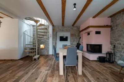 TV i/ili zabavni centar u objektu Villa Emanuel in Ljubitovica - Haus für 4-6 Personen