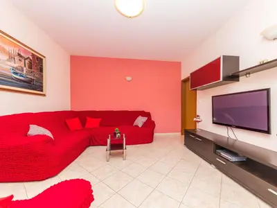 TV i/ili zabavni centar u objektu Holiday Home Villa Silvana by Interhome