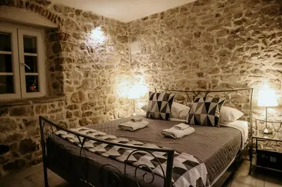 Krevet ili kreveti u jedinici u objektu City Rooms Šibenik