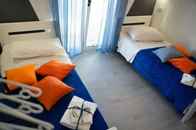 Krevet ili kreveti u jedinici u objektu Apartment in Primosten - Sibenik Riviera 36430