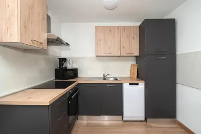 Kuhinja ili čajna kuhinja u objektu Apartments Villa Summertime