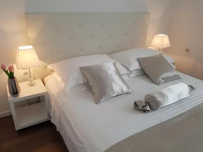 Krevet ili kreveti u jedinici u objektu Apartment Tisno Residence