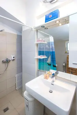 Kupaonica u objektu Apartment Seaside, free parking